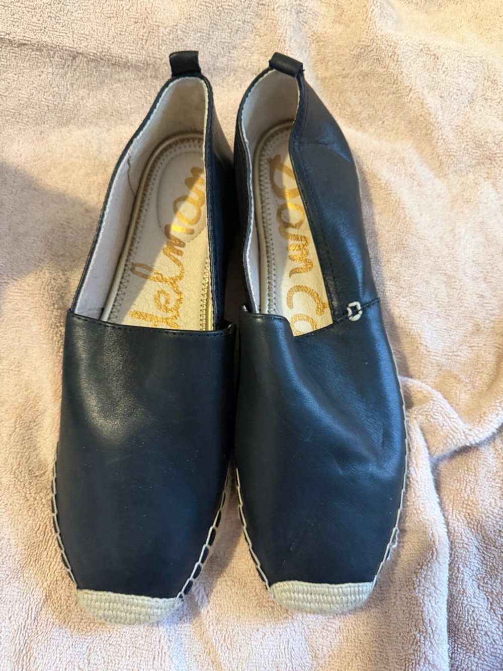 Sam Edelman Black Espadrille Flats